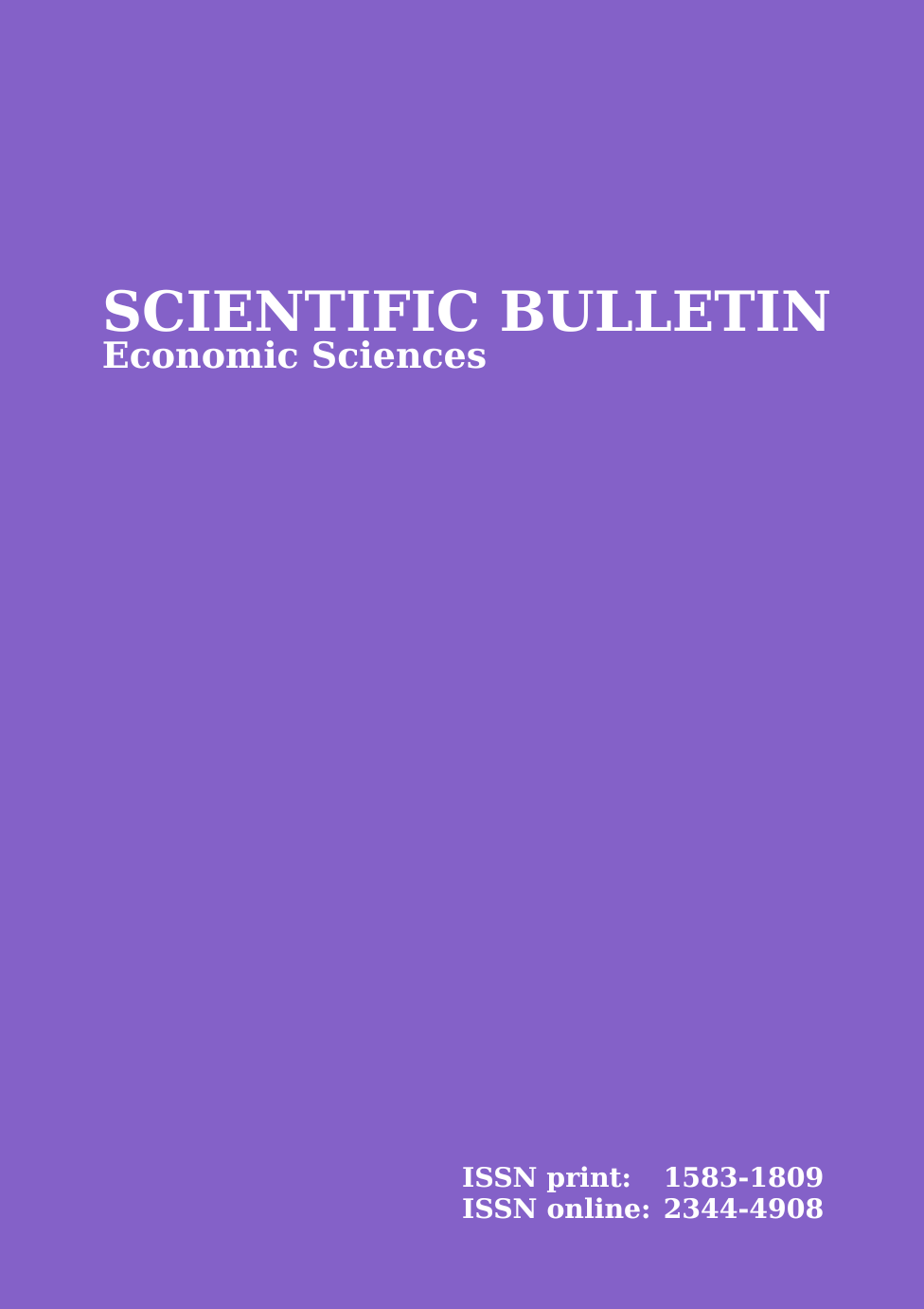 Coperta Scientific Bulletin